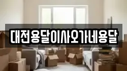 대전용달이사오가네용달