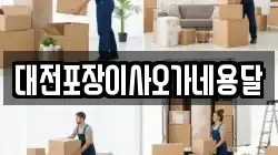 대전포장이사오가네용달