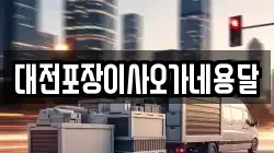 대전포장이사오가네용달