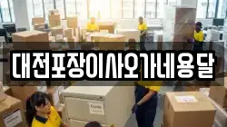 대전포장이사오가네용달