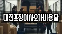대전포장이사오가네용달