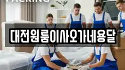 대전원룸이사오가네용달