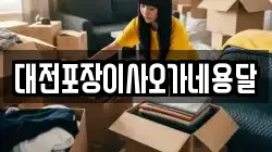대전포장이사오가네용달