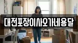 대전포장이사오가네용달