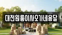 대전원룸이사오가네용달