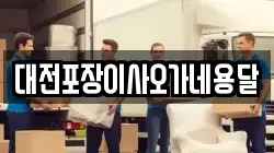 대전포장이사오가네용달