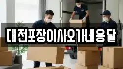대전포장이사오가네용달