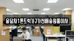용달차1톤트럭가구가전배송원룸이사