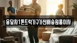 용달차1톤트럭가구가전배송원룸이사