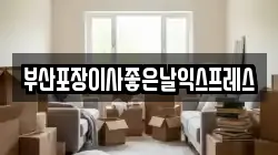 부산포장이사좋은날익스프레스