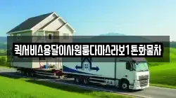 퀵서비스용달이사원룸다마스라보1톤화물차