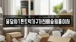 용달차1톤트럭가구가전배송원룸이사