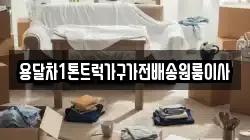 용달차1톤트럭가구가전배송원룸이사