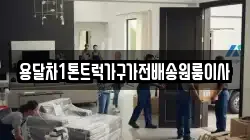 용달차1톤트럭가구가전배송원룸이사