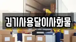 김기사용달이사화물