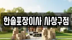 한솔포장이사 사상구점