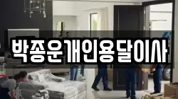 박종운개인용달이사