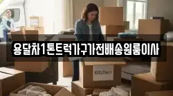 용달차1톤트럭가구가전배송원룸이사