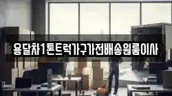 용달차1톤트럭가구가전배송원룸이사
