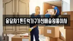 용달차1톤트럭가구가전배송원룸이사