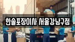 한솔포장이사 서울강남구점