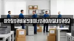 이삿짐보관비용컨테이너보관이사실내보관창고