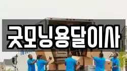 굿모닝용달이사