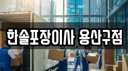 한솔포장이사 용산구점