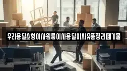 우리용달소형이사원룸이사용달이사유품정리폐기물