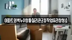 아파트외벽누수창틀실리콘코킹작업유리창청소