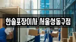 한솔포장이사 서울성동구점