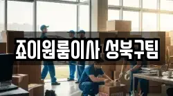 죠이원룸이사 성북구팀