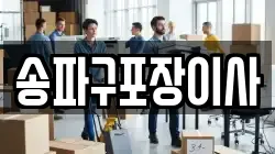 송파구포장이사