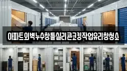 아파트외벽누수창틀실리콘코킹작업유리창청소