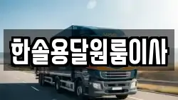 한솔용달원룸이사