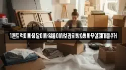 1톤트럭이사용달이사원룸이사보관지방소형사무실폐기물수거