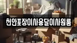 천안포장이사용달이사원룸