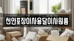 천안포장이사용달이사원룸