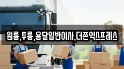 원룸,투룸,용달일반이사,더존익스프레스