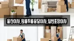 울산이사,원룸투룸용달이사,일반포장이사