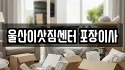 울산이삿짐센터 포장이사