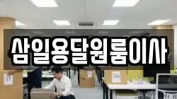 삼일용달원룸이사
