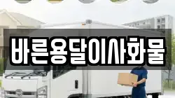 바른용달이사화물