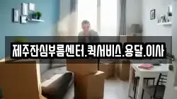 제주잔심부름센터.퀵서비스.용달.이사