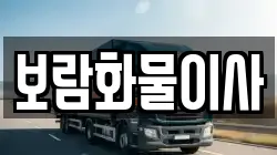 보람화물이사