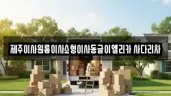 제주이사원룸이사소형이사동글이엘리카 사다리차
