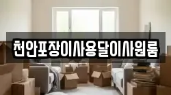 천안포장이사용달이사원룸
