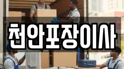 천안포장이사