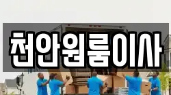 천안원룸이사