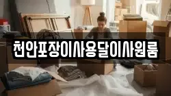 천안포장이사용달이사원룸